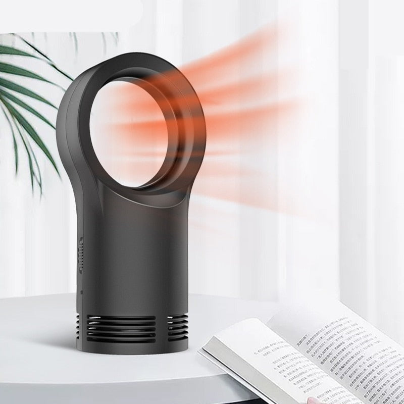 400W Handy Bladeless Heater Desktop/Table Electric Warm Fan