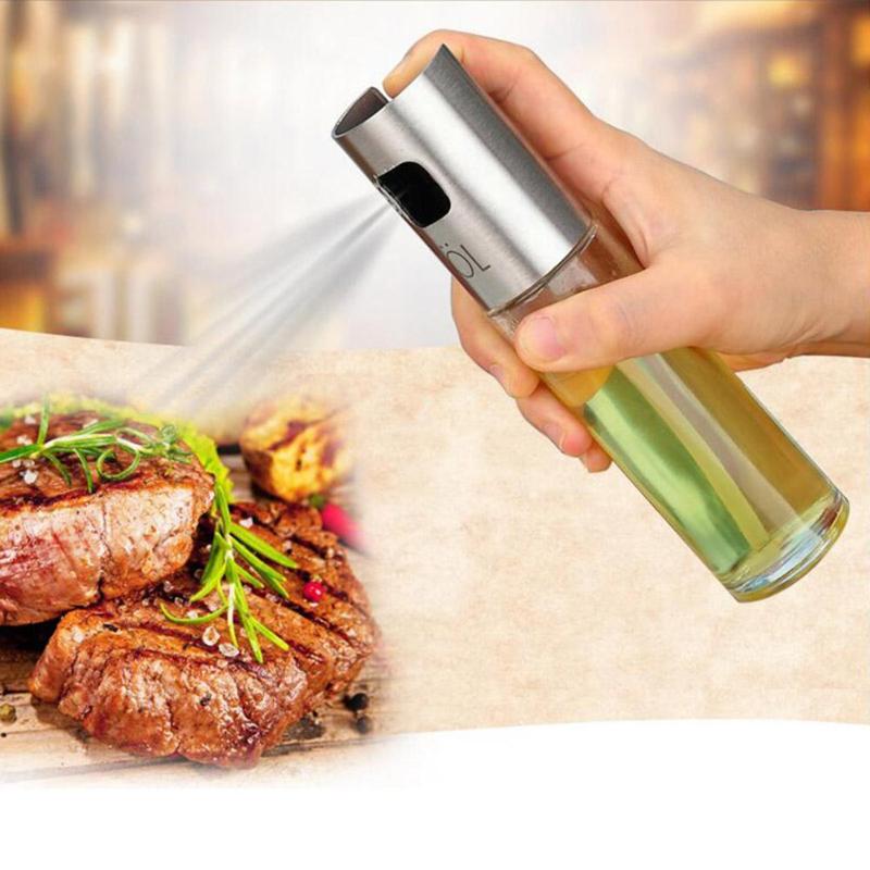 Glass Oil Spray Bottle Barbecue Water Vinegar Sprayer