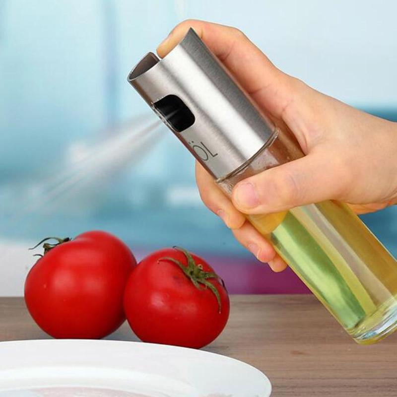 Glass Oil Spray Bottle Barbecue Water Vinegar Sprayer