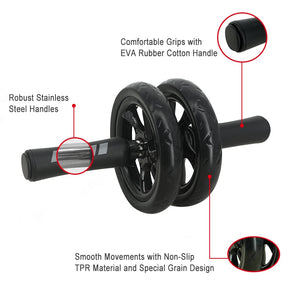 AB Roller No Noise Non-Slip Abdominal Fitness Wheel