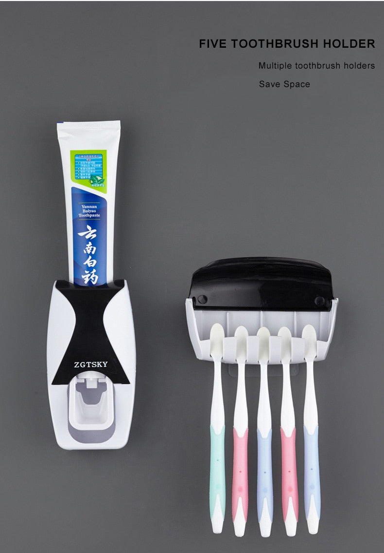 Automatic Toothpaste Dispenser Wall Mount Dust-proof