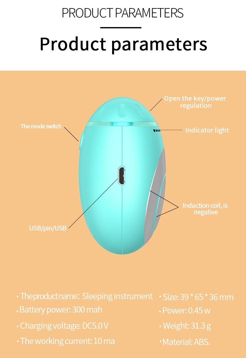 Sleep Aid massage Device Microcurrent Pulse Hypnosis Relax Relieve