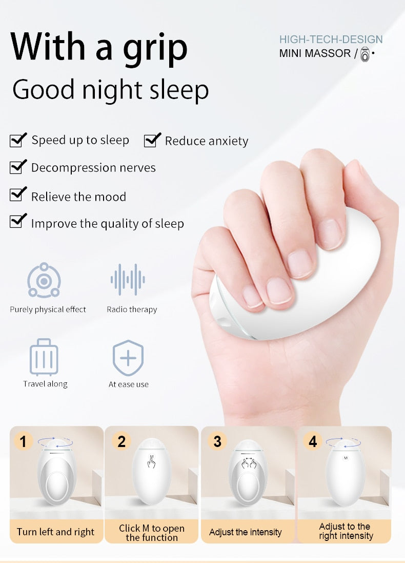 Sleep Aid massage Device Microcurrent Pulse Hypnosis Relax Relieve