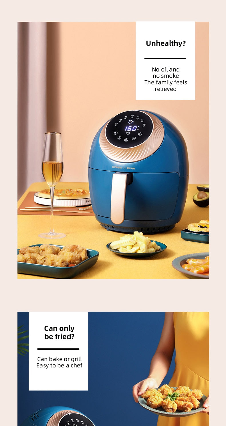 Multifunction Electric Fryer Oil Free Professional Healthy Fryer