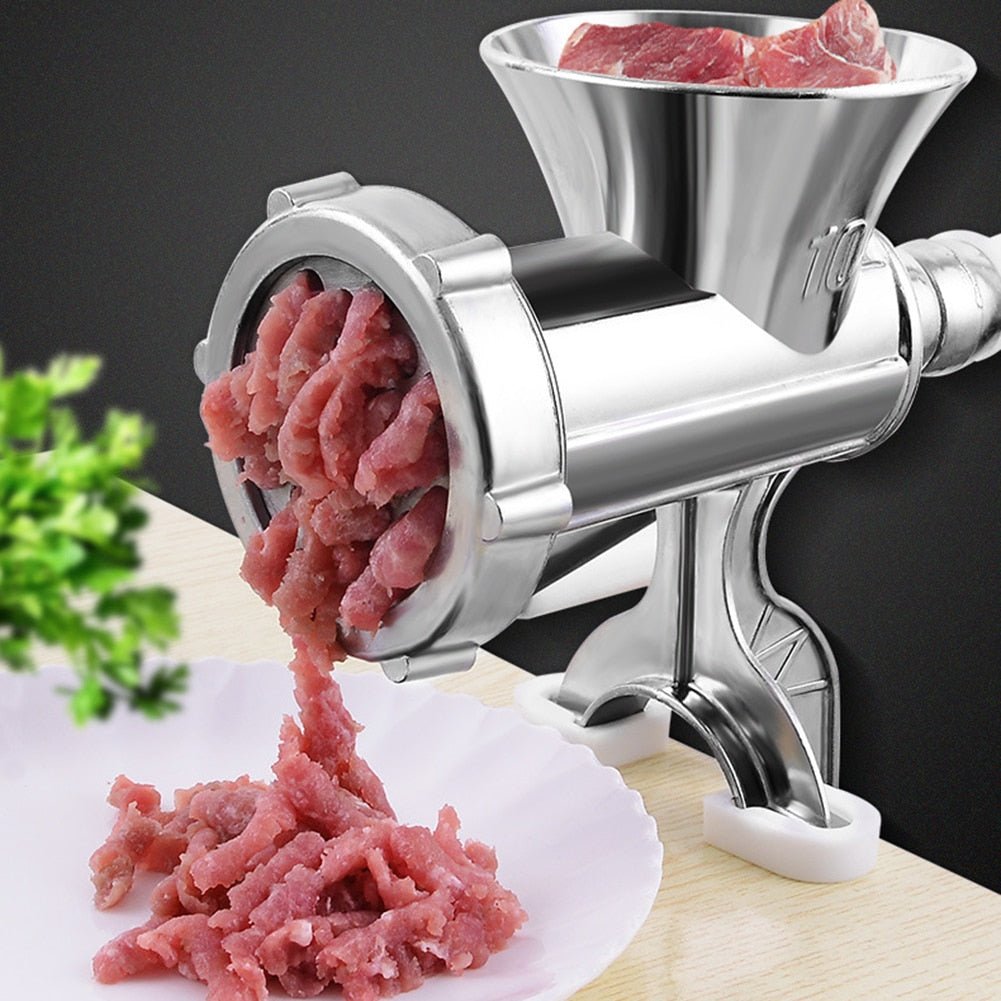 Aluminum Alloy Manual Meat Mincer Grinder Handheld Food Processor