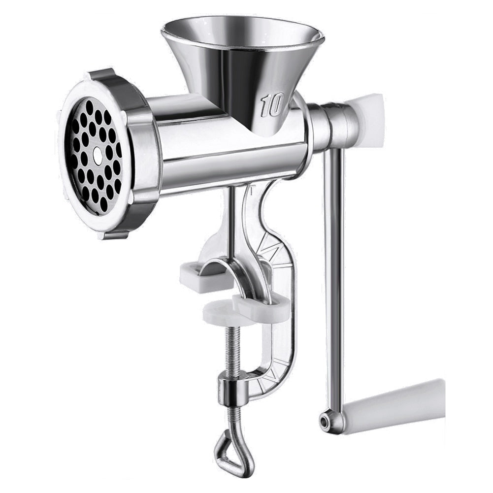 Aluminum Alloy Manual Meat Mincer Grinder Handheld Food Processor