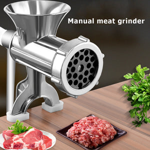 Aluminum Alloy Manual Meat Mincer Grinder Handheld Food Processor