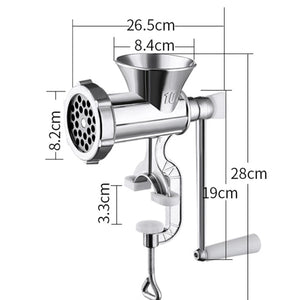 Aluminum Alloy Manual Meat Mincer Grinder Handheld Food Processor