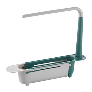 Telescopic Sink Shelf Rack Soap Sponge Holder Kitchen Sinks Organizer