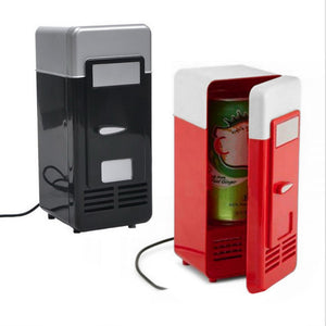 New Portable Gadget USB Mini Black Heating and Cooling Refrigerator