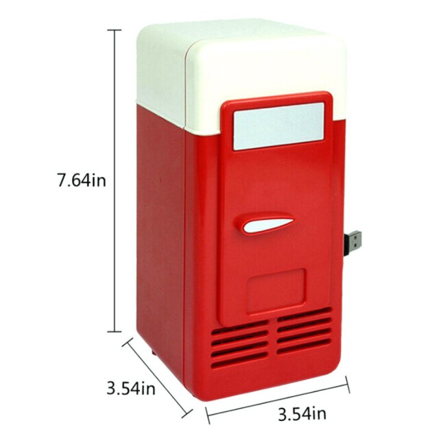 New Portable Gadget USB Mini Black Heating and Cooling Refrigerator