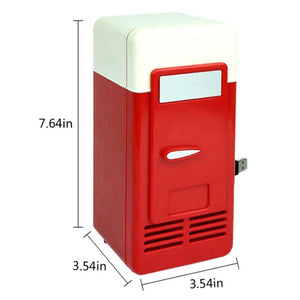 New Portable Gadget USB Mini Black Heating and Cooling Refrigerator