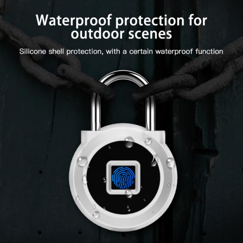 Fingerprint Padlock APP Bluetooth-compatible Waterproof Smart Lock