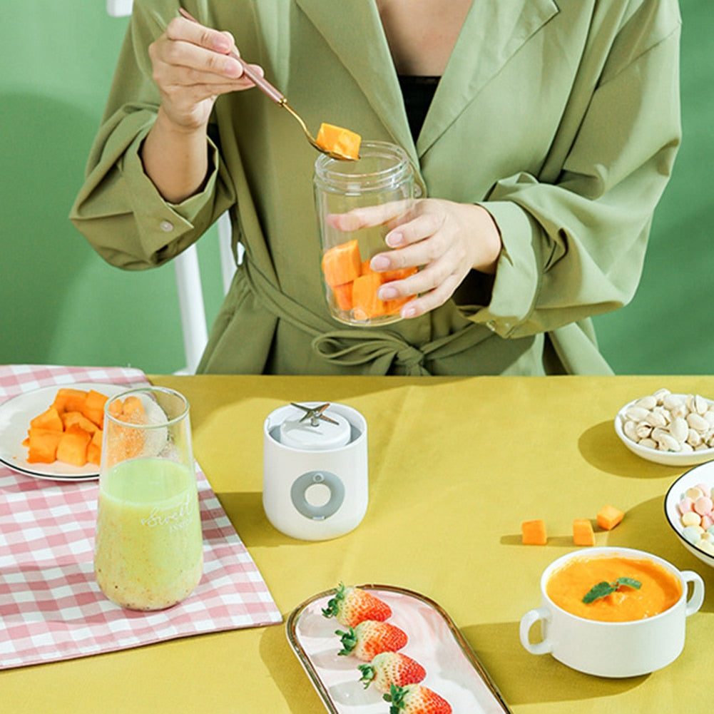 500ml Portable Blender Electric Mini Food Smoothie Processor