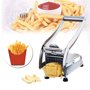 Stainless Steel Home French Fries Potato Chips Strip Slicer Cutter