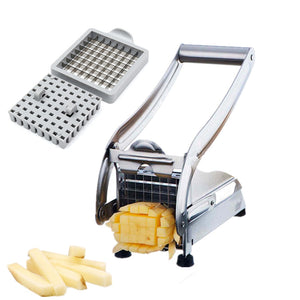 Stainless Steel Home French Fries Potato Chips Strip Slicer Cutter